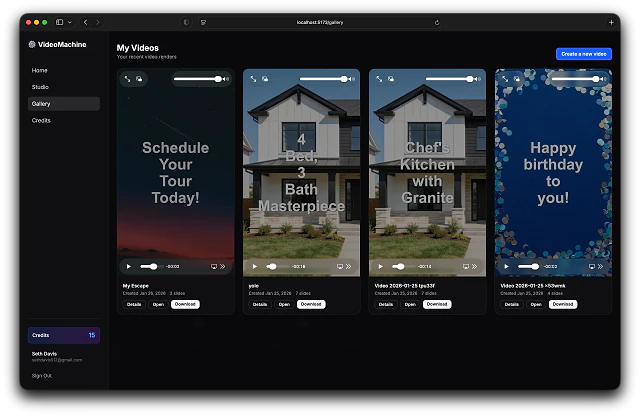 Video Machine Gallery