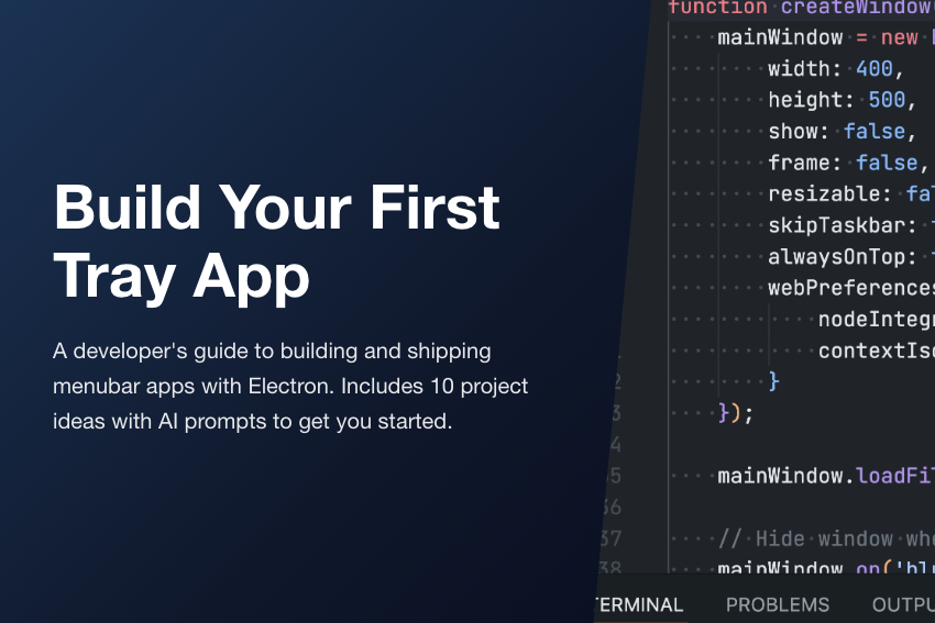Tray App Guide cover