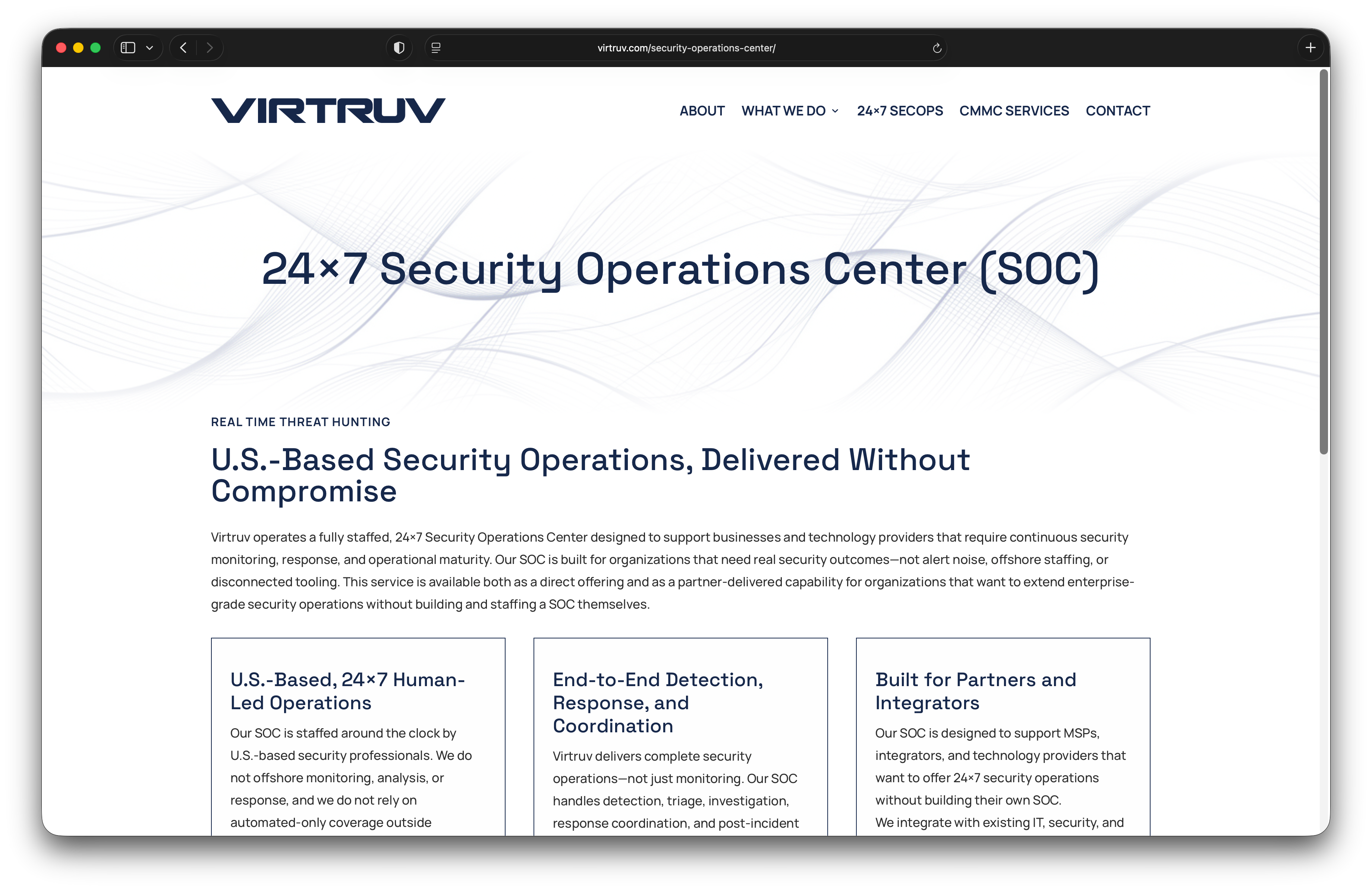 Virtruv Security Operations