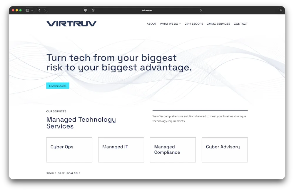 Virtruv website redesign